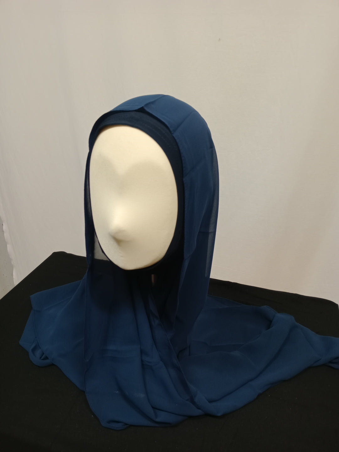 Chiffon+ cuffia blu scuro