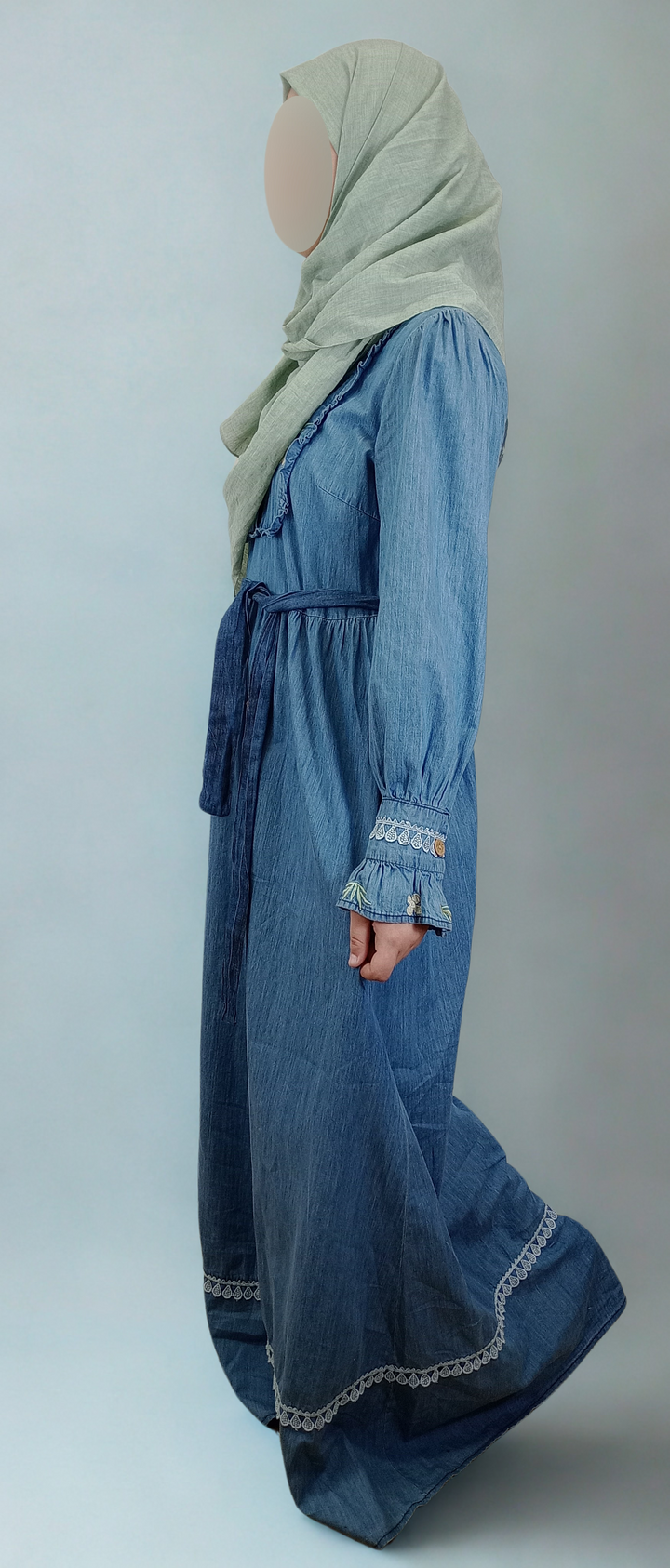 vestito lungo jeans estivo