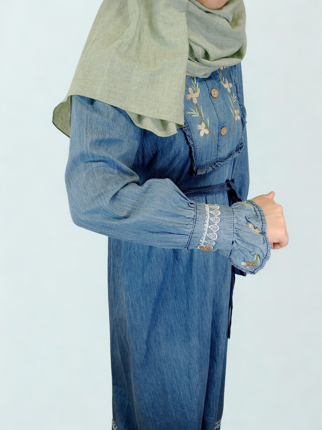 vestito lungo jeans estivo