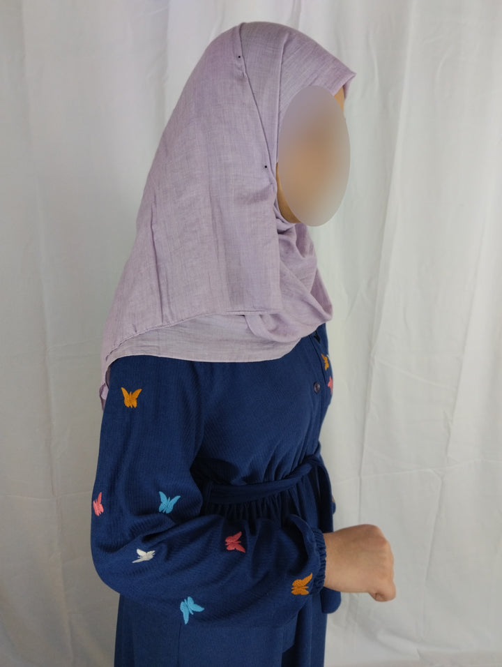 Vestito lungo con farfalle